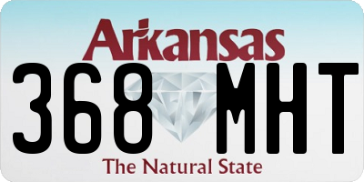 AR license plate 368MHT