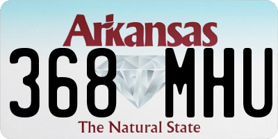 AR license plate 368MHU