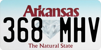 AR license plate 368MHV