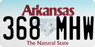 AR license plate 368MHW