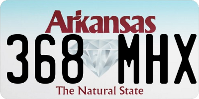 AR license plate 368MHX