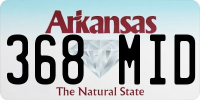 AR license plate 368MID