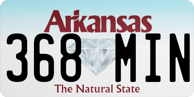 AR license plate 368MIN