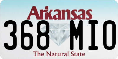 AR license plate 368MIO