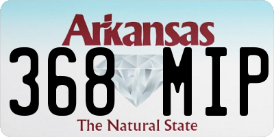AR license plate 368MIP
