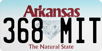 AR license plate 368MIT