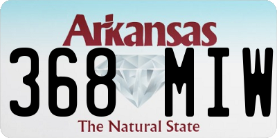 AR license plate 368MIW