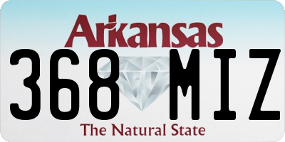 AR license plate 368MIZ