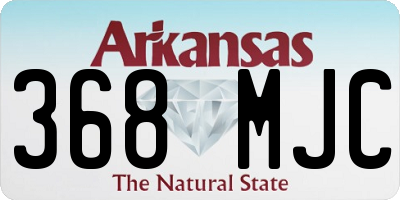 AR license plate 368MJC