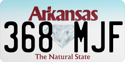 AR license plate 368MJF