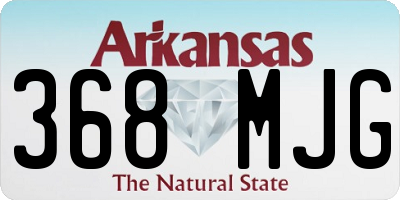 AR license plate 368MJG