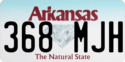 AR license plate 368MJH
