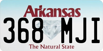 AR license plate 368MJI