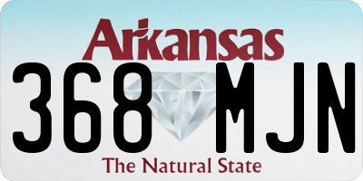 AR license plate 368MJN