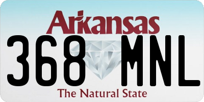 AR license plate 368MNL