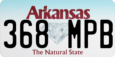 AR license plate 368MPB