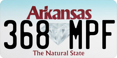 AR license plate 368MPF