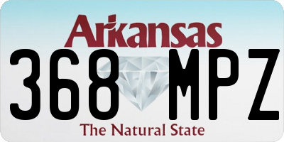 AR license plate 368MPZ