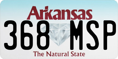 AR license plate 368MSP
