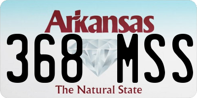 AR license plate 368MSS
