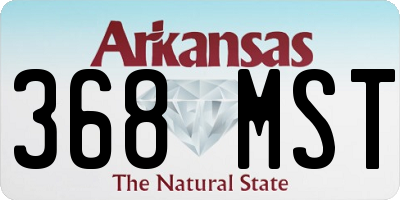AR license plate 368MST