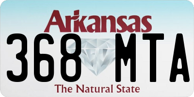 AR license plate 368MTA