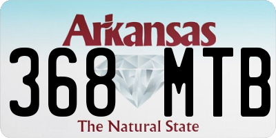AR license plate 368MTB