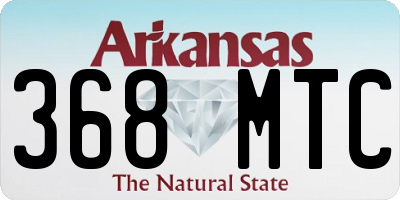 AR license plate 368MTC