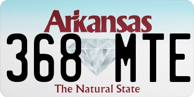AR license plate 368MTE