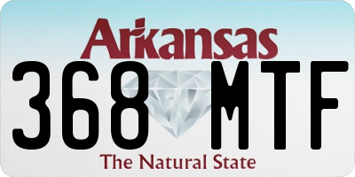 AR license plate 368MTF