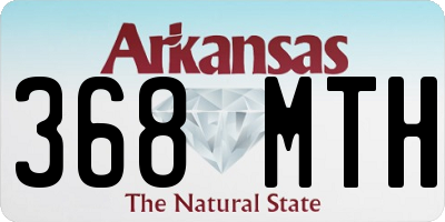 AR license plate 368MTH