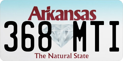 AR license plate 368MTI