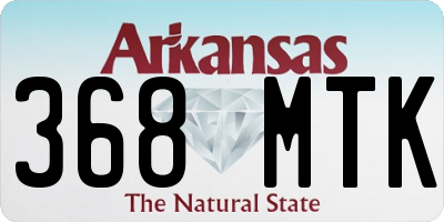 AR license plate 368MTK