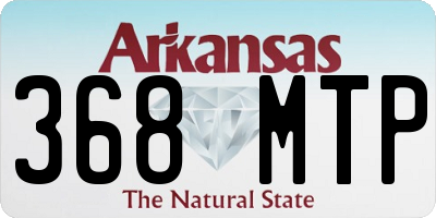 AR license plate 368MTP