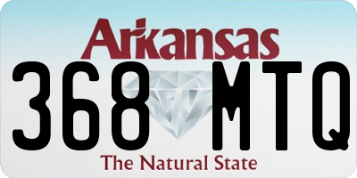 AR license plate 368MTQ