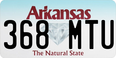 AR license plate 368MTU