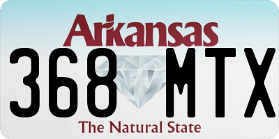 AR license plate 368MTX