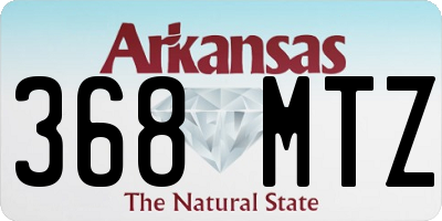 AR license plate 368MTZ