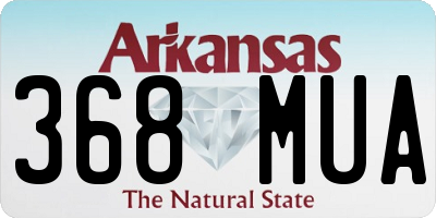 AR license plate 368MUA