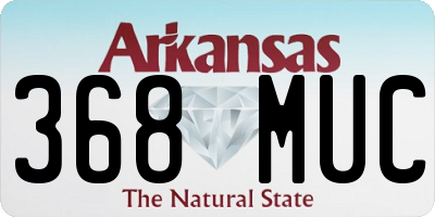 AR license plate 368MUC