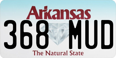 AR license plate 368MUD