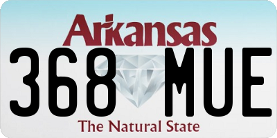 AR license plate 368MUE