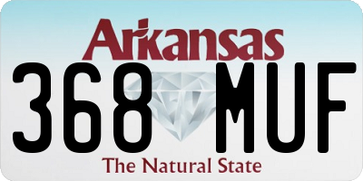 AR license plate 368MUF