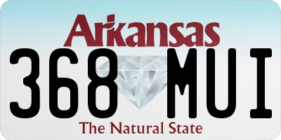 AR license plate 368MUI
