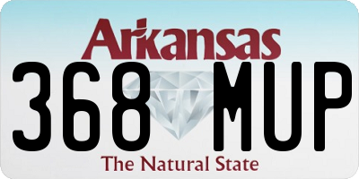 AR license plate 368MUP