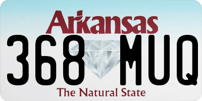 AR license plate 368MUQ