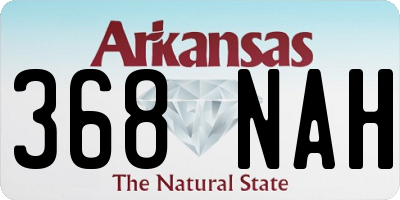 AR license plate 368NAH