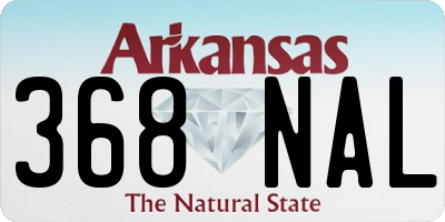 AR license plate 368NAL