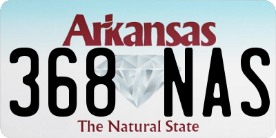 AR license plate 368NAS