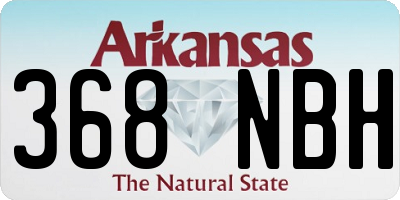 AR license plate 368NBH